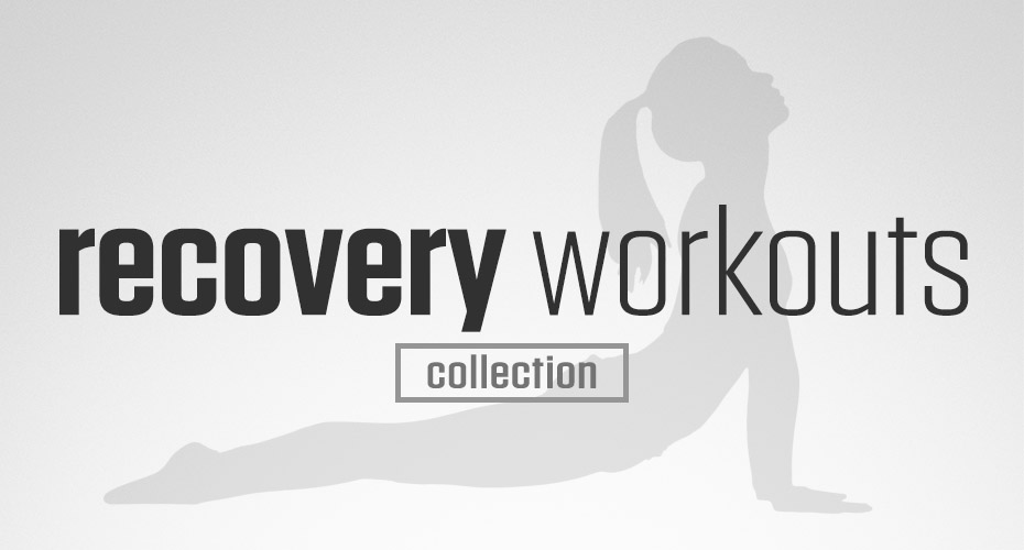 Recovery Collection is a DAREBEE home fitness no-equipment collection of recovery workouts that help you recover faster after exercise.