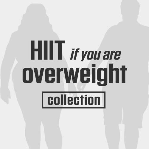 HIIT Collection For Overweight People is a Darebee home-fitness HIIt collection for those new to fitness and looking to reduce their weight or those coming back from a long lay off who are now overweight.