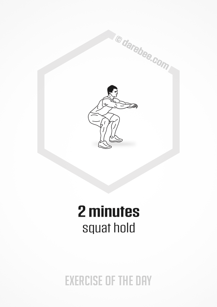 Darebee exercise of the day GIF gives you a mini-workout you can do at home