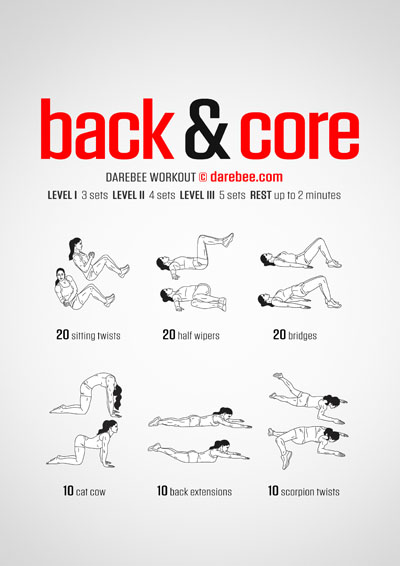 Back & Core is a DAREBEE home fitness, no-equipment bodyweight workout that will help you develop a strong back and core at home.