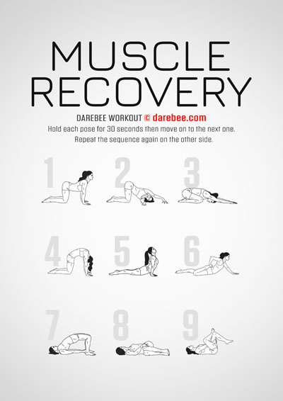 Muscle Recovery is a Darebee home-fitness workout that will help you recover when things just get too much.