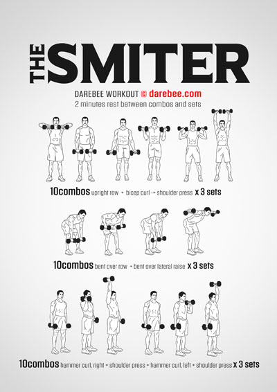The Smiter, free, very difficult workout by Darebee