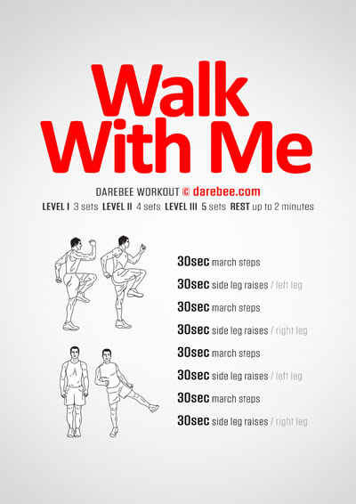 Walk With Me is a Darebee, no-equipment, low-impact home workout.